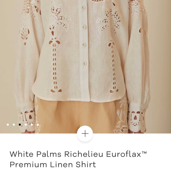 SEEKING - Farm Rio Palms Richelieu top - Picture 3 of 3